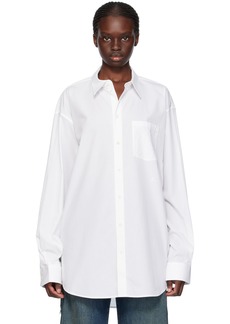 Helmut Lang White Oversized Shirt