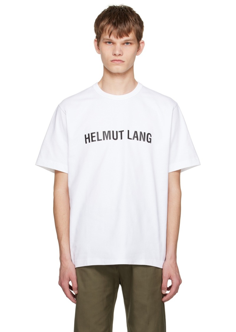 Helmut Lang White Printed T-Shirt