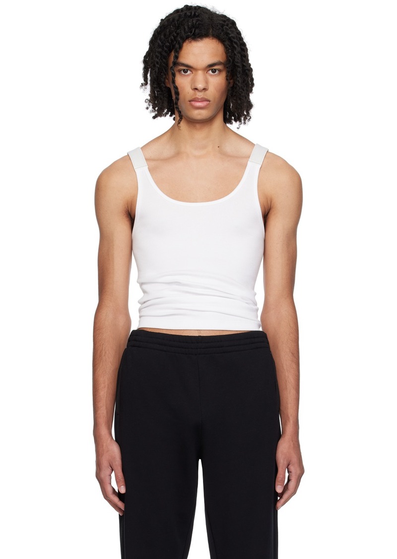 Helmut Lang White Seatbelt Tank Top