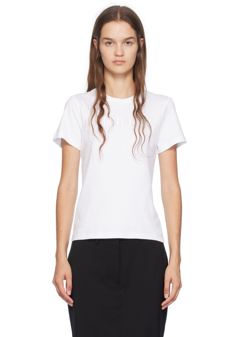 Helmut Lang White Slim Logo T-Shirt