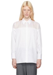 Helmut Lang White Tux Shirt