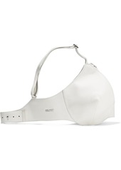 Helmut Lang Woman Bra Bag Convertible Textured-leather Shoulder Bag White
