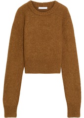 Helmut Lang Woman Brushed Alpaca-blend Sweater Light Brown
