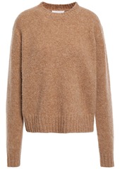 Helmut Lang Woman Brushed Mélange Knitted Sweater Sand