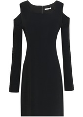 Helmut Lang Woman Cutout Ponte Mini Dress Black