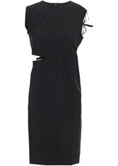 Helmut Lang Woman Cutout Woven Mini Dress Black