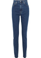 Helmut Lang Woman Femme Hi Spikes High-rise Slim-leg Jeans Mid Denim
