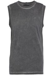 Helmut Lang Woman Gd Muscle Cotton-jersey Tank Dark Gray