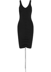 Helmut Lang - Lacing ribbed-knit dress - Black - XS