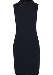 Helmut Lang Woman Layered Cotton-jersey Mini Dress Midnight Blue