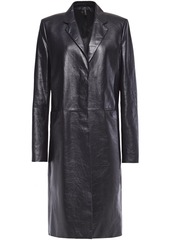 Helmut Lang Woman Leather Coat Black