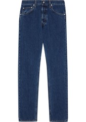 Helmut Lang Woman Masc Hi High-rise Straight-leg Jeans Mid Denim