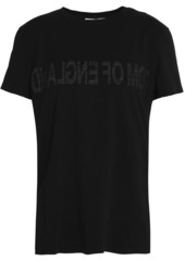 Helmut Lang Woman Printed Cotton-jersey T-shirt Black