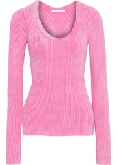 Helmut Lang Woman Ribbed Chenille Sweater Pink