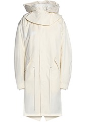 Helmut Lang Woman Shearling-lined Cotton-twill Hooded Parka Cream