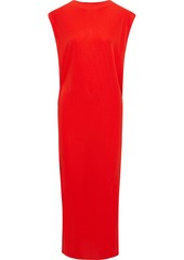 Helmut Lang Woman Twist-back Crepe-jersey Midi Dress Red
