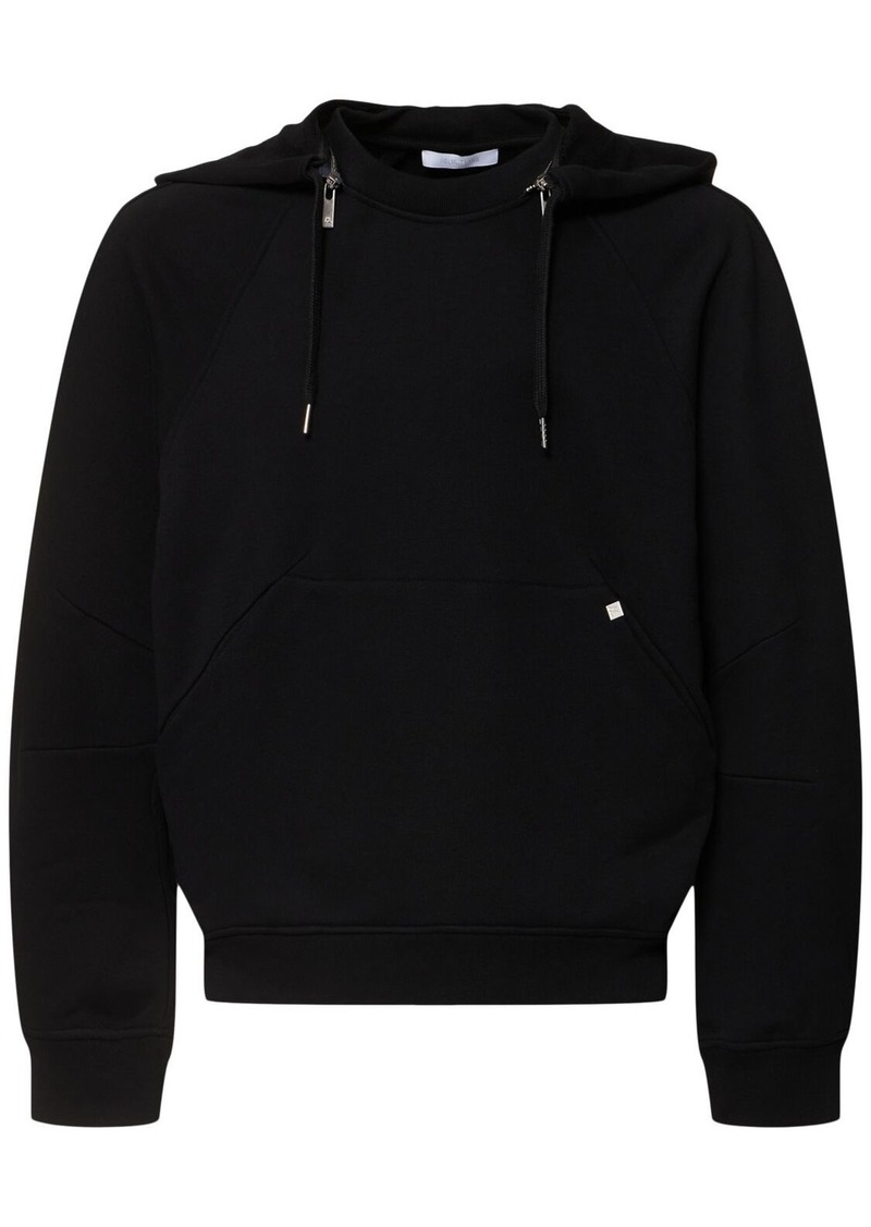 Helmut Lang Hooded Cotton Full-zip Sweatshirt