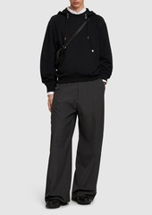 Helmut Lang Hooded Cotton Full-zip Sweatshirt