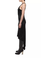Helmut Lang Jersey Asymmetric-Hem Sleeveless Maxi Dress