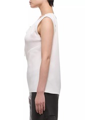 Helmut Lang Jersey Sleeveless Quarter-Zip Top