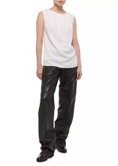 Helmut Lang Jersey Sleeveless Quarter-Zip Top