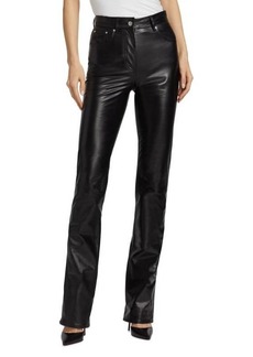 Helmut Lang Lamb Leather Straight Leg Pants