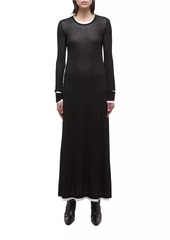 Helmut Lang Layered Long-Sleeve Maxi Dress