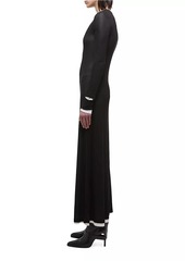 Helmut Lang Layered Long-Sleeve Maxi Dress