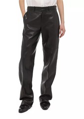 Helmut Lang Leather Straight-Leg Pants