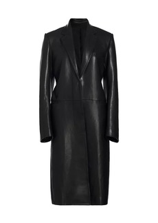 Helmut Lang Leather Tailored Coat