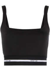 Helmut Lang logo-band cropped top