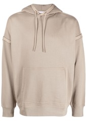 Helmut Lang logo-embroidered cotton hoodie