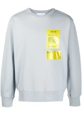 Helmut Lang logo patch sweatshirt