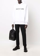 Helmut Lang logo-print drawstring hoodie