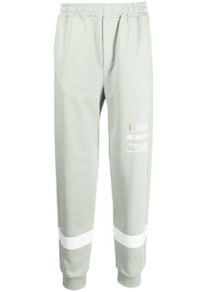Helmut Lang logo-print elasticated-waistband sweatpants