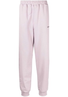 Helmut Lang logo-print tapered track pants