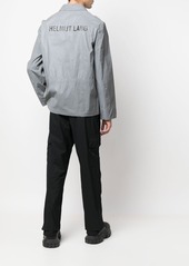 Helmut Lang logo zipped jacket