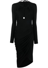 Helmut Lang long-sleeve halter dress