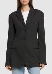 Helmut Lang Melange Viscose Blend Blazer