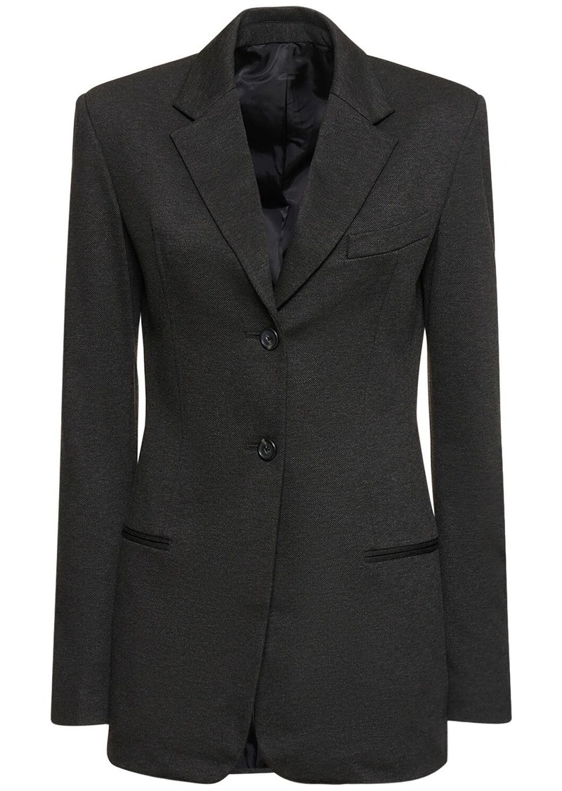 Helmut Lang Melange Viscose Blend Blazer