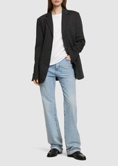 Helmut Lang Melange Viscose Blend Blazer