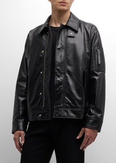 Helmut Lang Men's Classic Leather Jacket