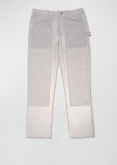 Helmut Lang Men's Cotton-Linen Twill Carpenter Pants