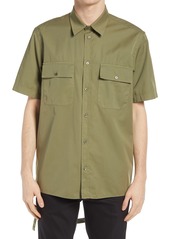 Helmut Lang Oversize Twill Button-Up Shirt