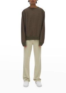 Helmut Lang Men's Sheer Quilted Sweatshirt