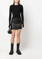 Helmut Lang mid-rise straight skirt