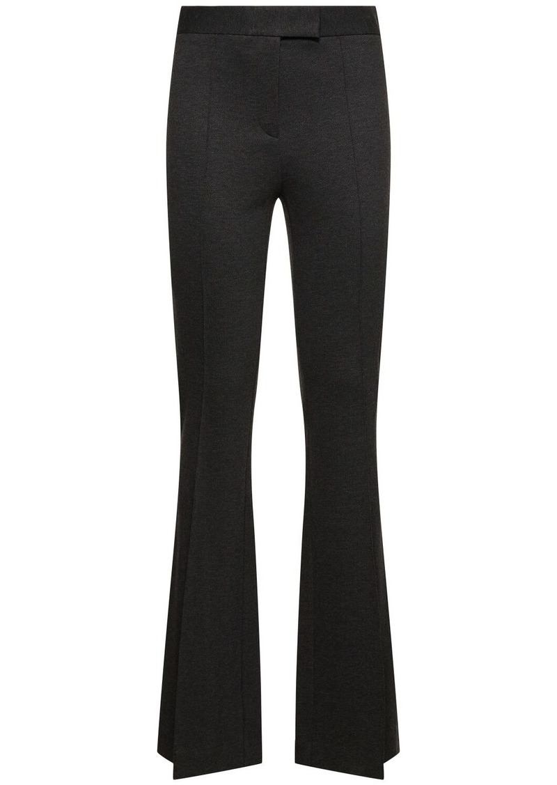 Helmut Lang Mélange Viscose Blend Bootcut Pants