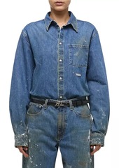 Helmut Lang Painted Denim Shirt Jacket