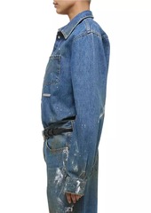 Helmut Lang Painted Denim Shirt Jacket