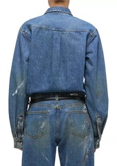 Helmut Lang Painted Denim Shirt Jacket